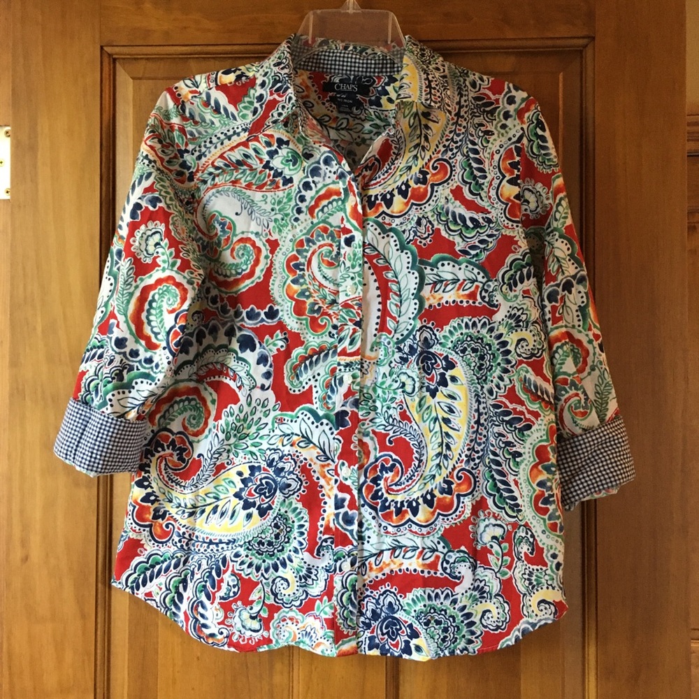 Collared button down•Chaps